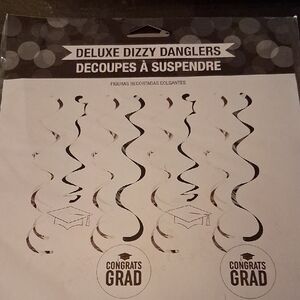 CONGRATS GRAD DELUXE DIZZY DANGLERS